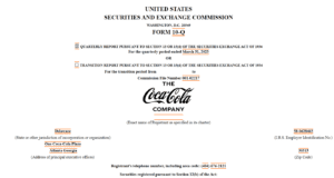 Coca-Cola 10-Q