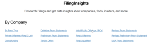 Company Filings