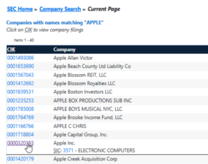 Search Filings