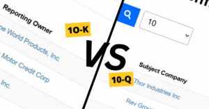Difference between 10-Q and 10-K